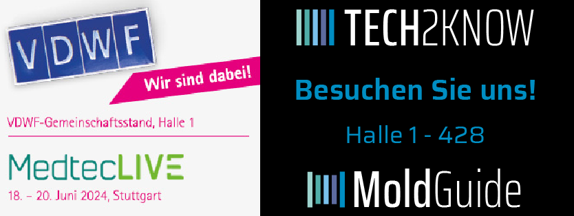 Tech2Know präsentiert MoldGuide und Kunststoff E-Learning auf der Medtec