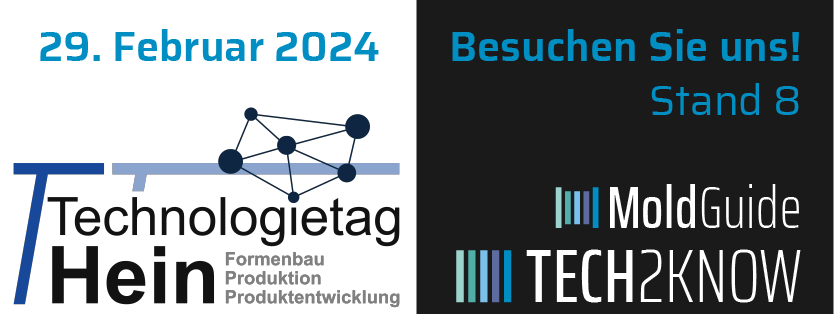 Tech2Know präsentiert Neuheiten zu Kunststoff E-Learning Seminaren und Moldguide Wissensmanagement Lösungen auf dem TT Hein am 29.02.2024